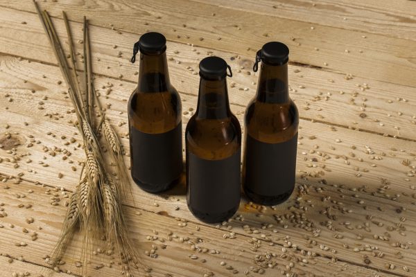 Botella de cerveza artesanal